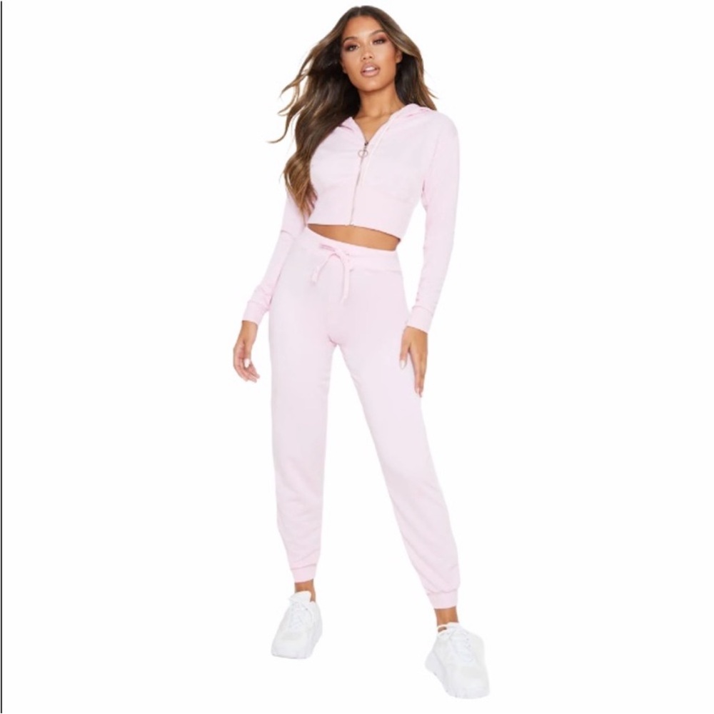 PrettyLittleThing Pink Sweat Ultimate Jogger size 2 - Picture 2 of 10